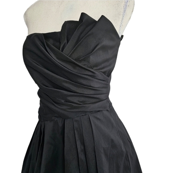 Vintage Betsy & Adam by Linda Bernell Black Bubble Cocktail Dress - Picture 4 of 11